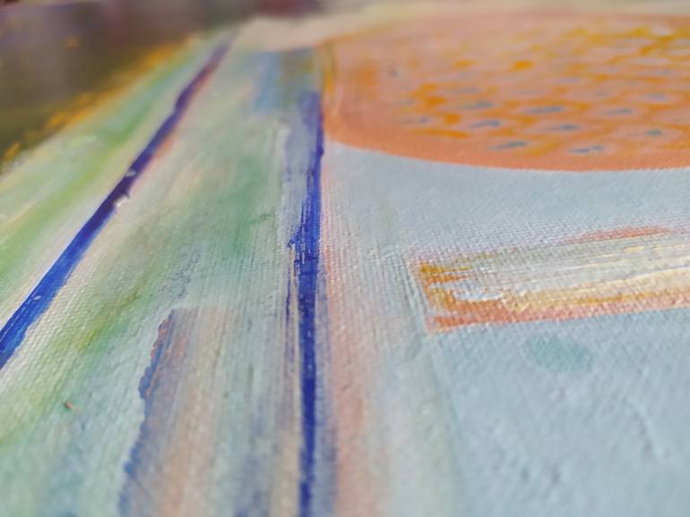 Original Abstract Expressionism Outer Space Painting by Misbah Kanwal