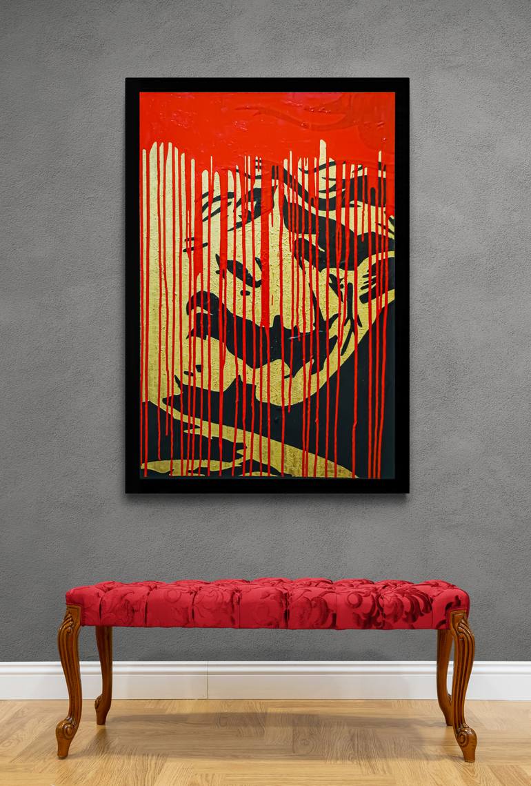 Original Abstract Painting by Thierry Castiau