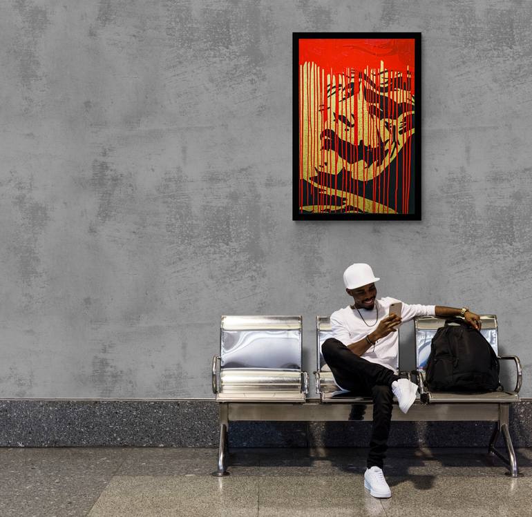 Original Abstract Painting by Thierry Castiau