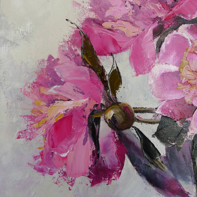 Original Fine Art Floral Painting by Tatyana Kaganets