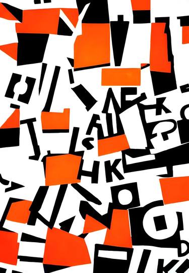 Print of Abstract Language Paintings by Volodymyr Ivanchuk