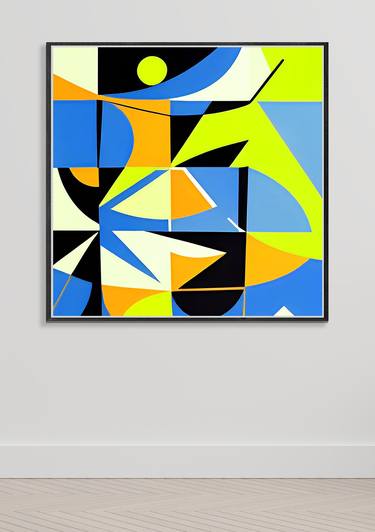 Original Abstract Geometric Paintings by Volodymyr Ivanchuk