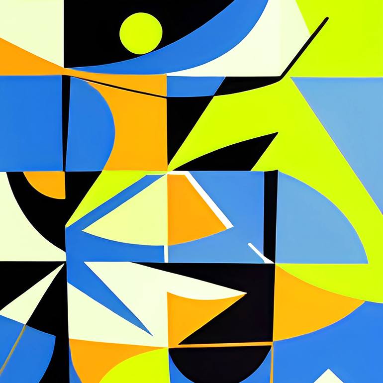 Original Geometric Painting by Volodymyr Ivanchuk