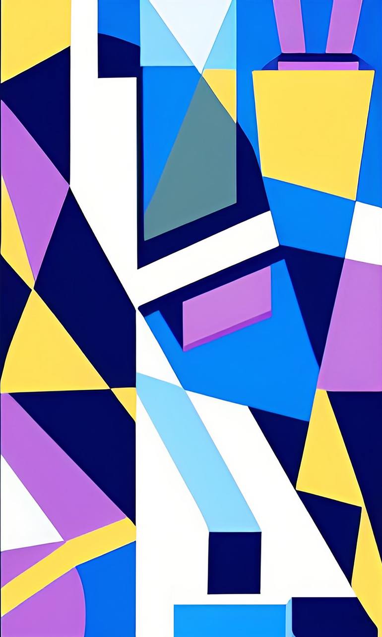 Original Geometric Painting by Volodymyr Ivanchuk