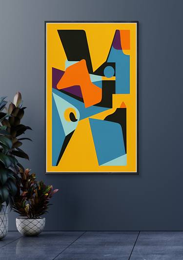 Original Abstract Geometric Paintings by Volodymyr Ivanchuk