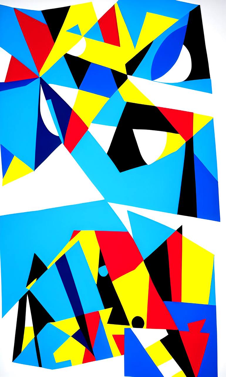 Original Abstract Expressionism Abstract Painting by Volodymyr Ivanchuk