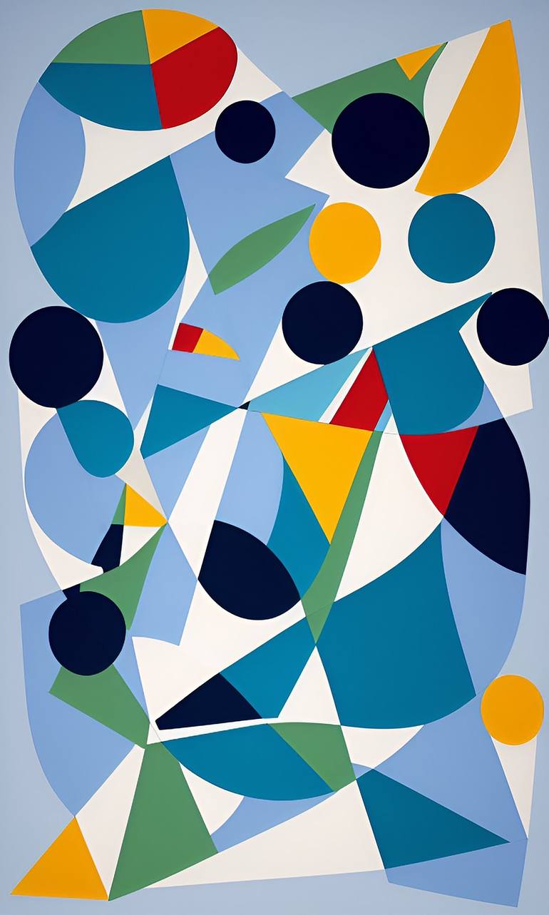 Original Geometric Painting by Volodymyr Ivanchuk