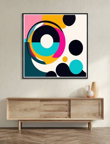 Original Abstract Geometric Paintings by Volodymyr Ivanchuk