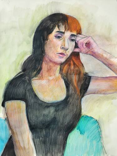 Original Figurative Portrait Drawings by Tony Girolo