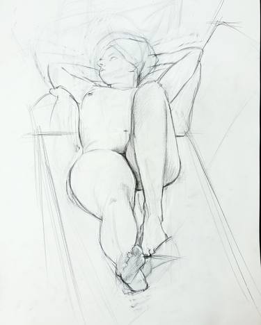 Original Figurative Nude Drawings by Tony Girolo