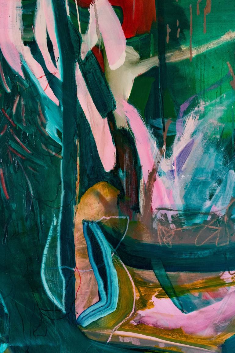 Original Abstract Expressionism Abstract Painting by Ana Flávia Garcia