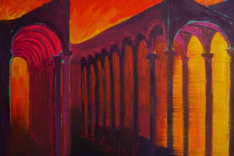 Original Classicism Architecture Painting by Ana Flávia Garcia