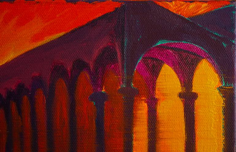 Original Classicism Architecture Painting by Ana Flávia Garcia