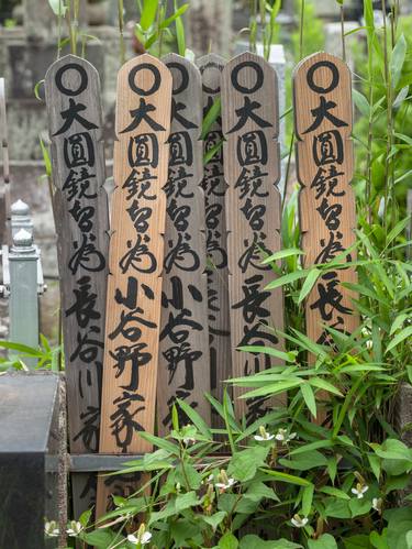 Sotoba sticks, Choshouji Temple cemetery, Itako, Japan - Limited Edition of 20 thumb