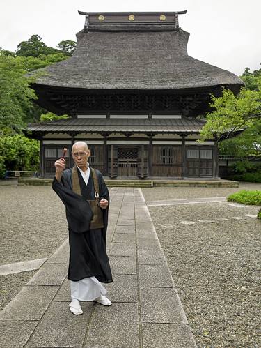 Blessing by Buddhist Priest at Choshouji Temple, itako, Japan - Limited Edition of 20 thumb