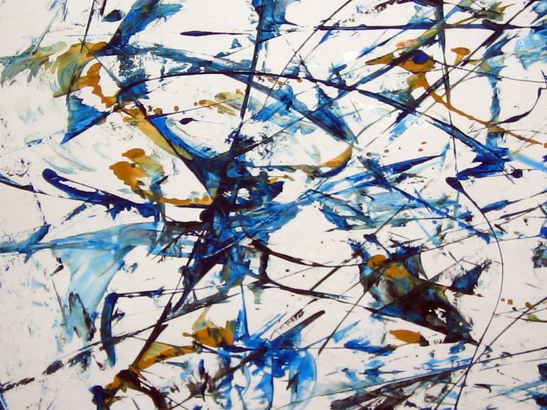 Original Abstract Expressionism Abstract Painting by Kiara Souganidou