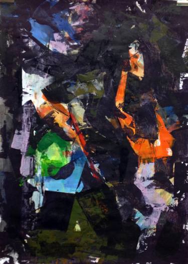 Original Abstract Expressionism Abstract Paintings by Kiara Souganidou
