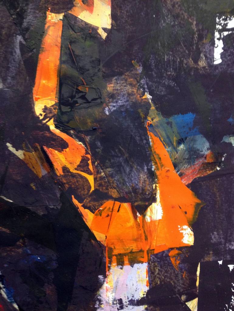 Original Abstract Expressionism Abstract Painting by Kiara Souganidou