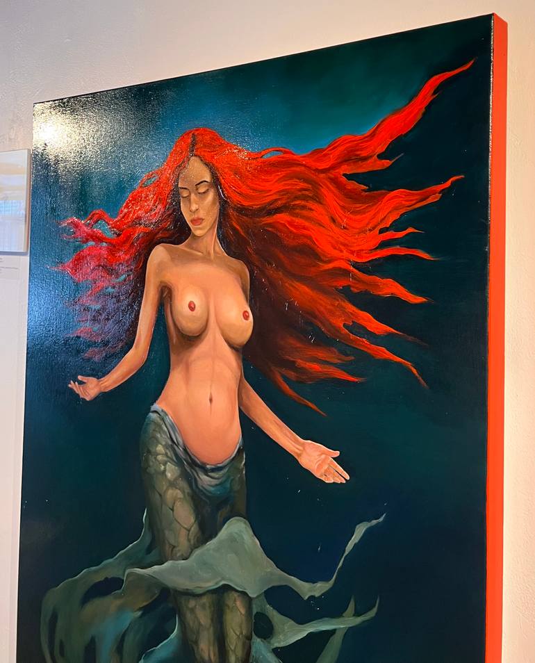 Original Figurative Erotic Painting by Marina Merz