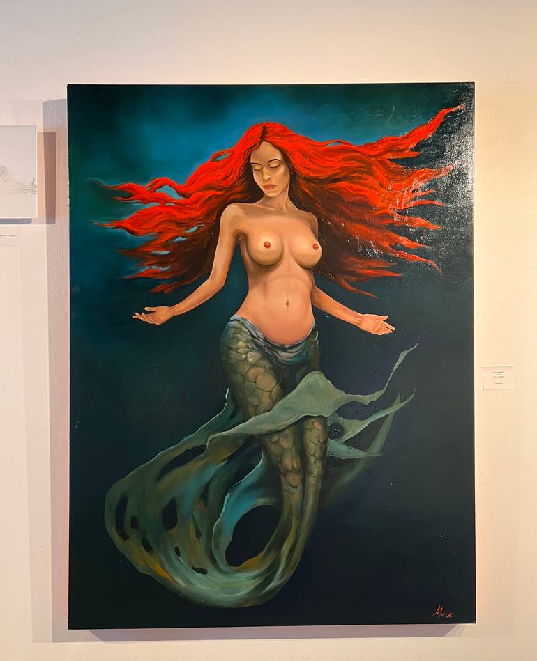 Original Figurative Erotic Painting by Marina Merz