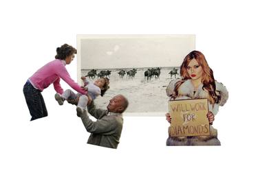 Original Documentary Humor Collage by Anne Lacheiner-Kuhn