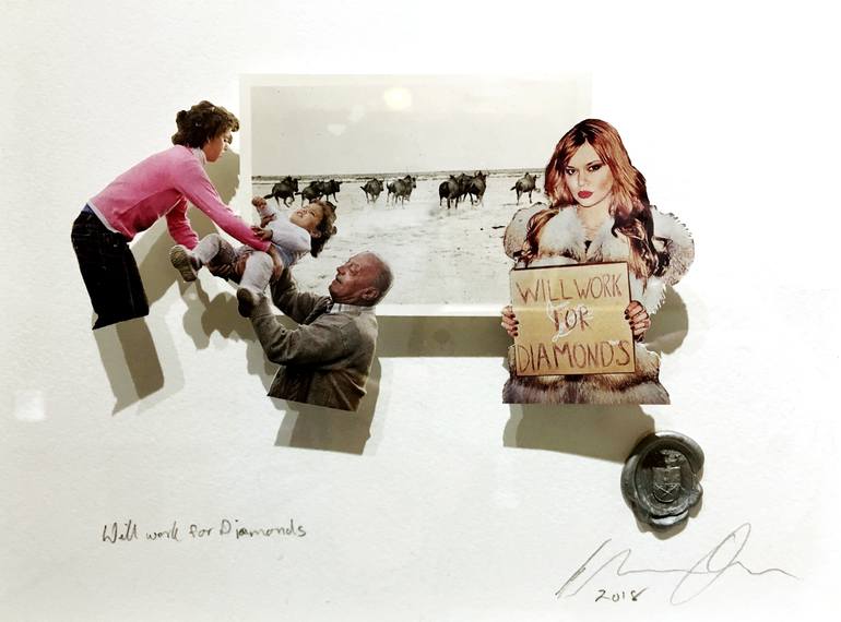 Original Documentary Humor Collage by Anne Lacheiner-Kuhn