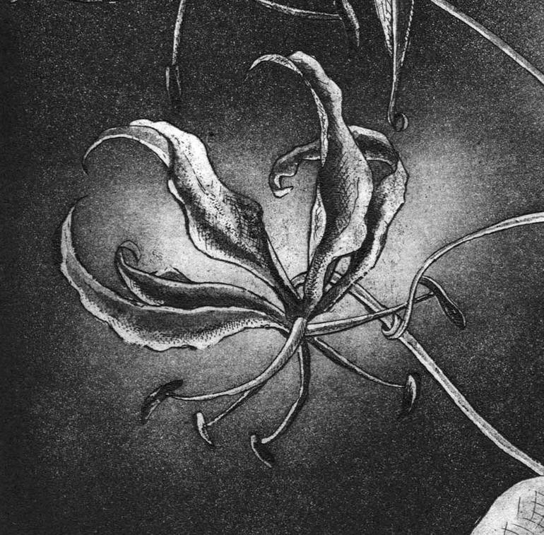 Original Figurative Botanic Printmaking by Louise Boulton