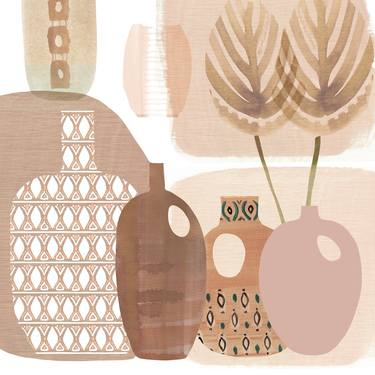 Print of Abstract Still Life Paintings by flora kouta