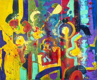 Original Expressionism Abstract Paintings by Bice Perrini
