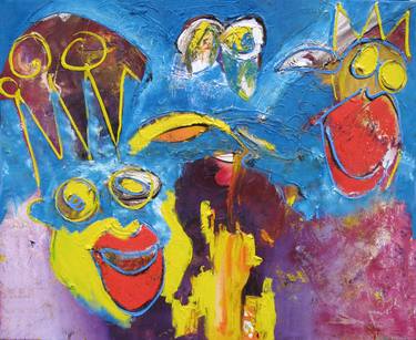 Original Abstract Celebrity Paintings by Robert Pennekamp