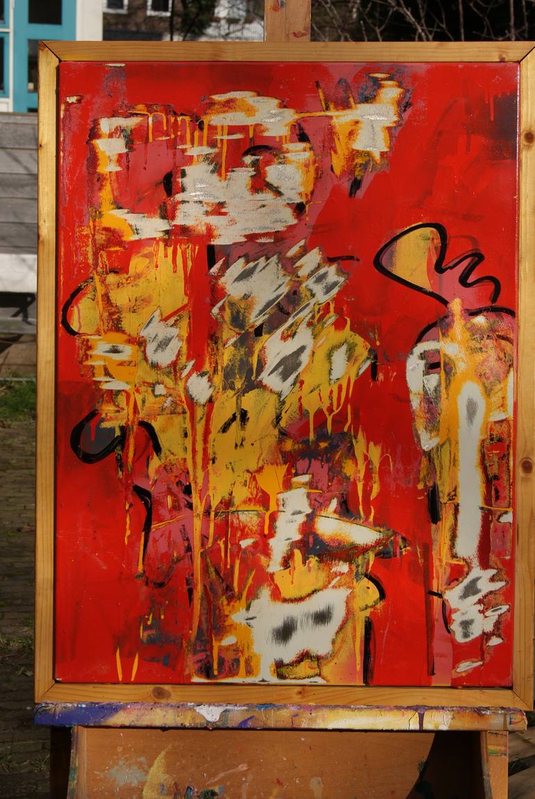 Original Abstract Expressionism Abstract Painting by Robert Pennekamp
