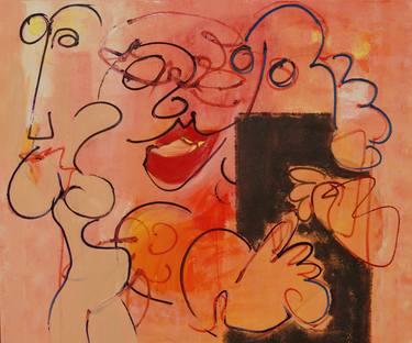 Original Abstract Expressionism Erotic Paintings by Robert Pennekamp