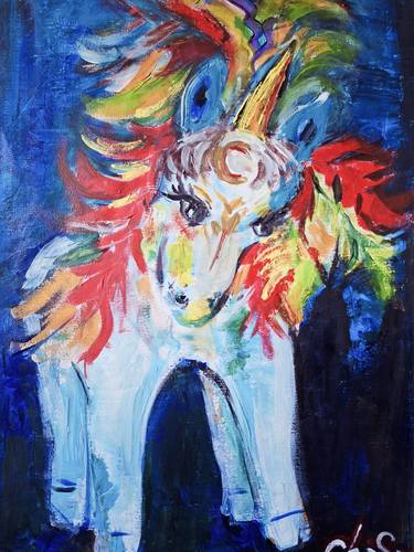 Unicorn. Abstract. Canvas. thumb