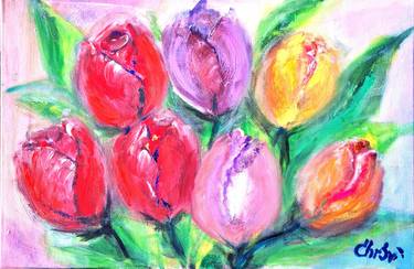 Original Floral Paintings by Christina Svensson