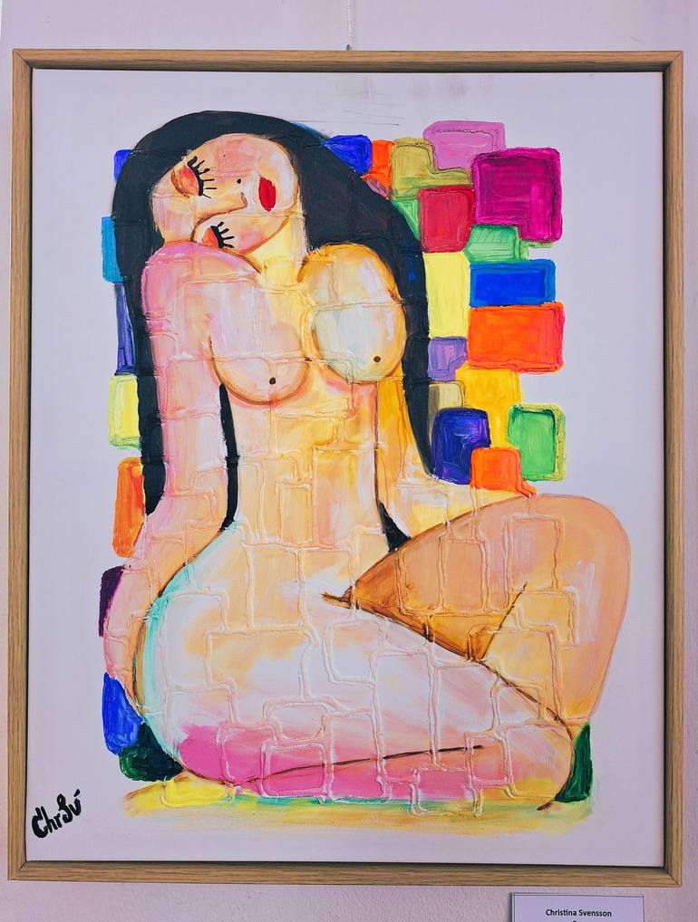 Original Conceptual Nude Painting by Christina Svensson