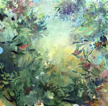 Original Abstract Expressionism Garden Paintings by Sylvia Frankena