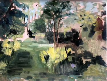 Original Abstract Expressionism Garden Paintings by Sylvia Frankena