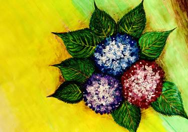 Original Art Deco Floral Paintings by Madhusmita Mati