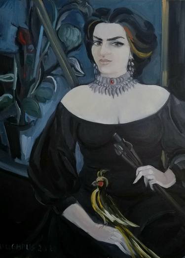 Original Impressionism Portrait Paintings by Mariam Mughdusyan