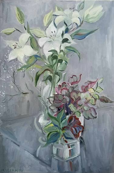 Original Impressionism Still Life Paintings by Mariam Mughdusyan