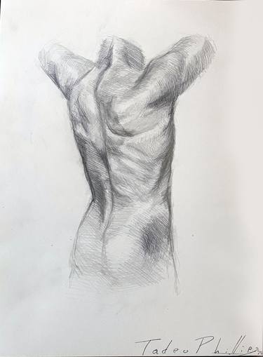 Original Fine Art Body Drawings by Tadeo Phillips