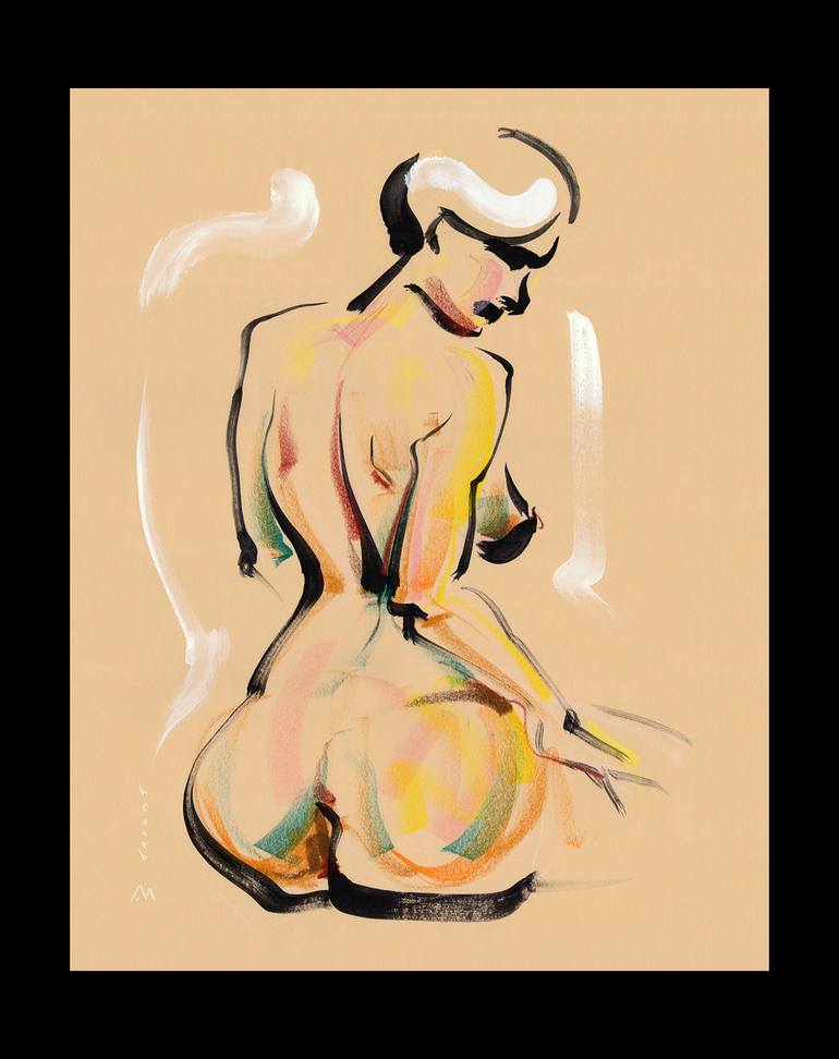 Original Figurative Nude Painting by Wayne Traudt