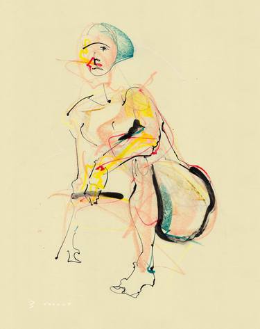Print of Figurative Men Drawings by Wayne Traudt