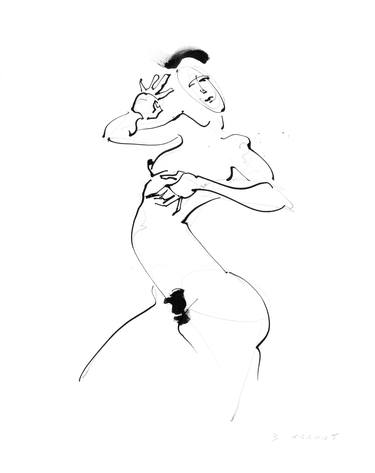 Print of Women Drawings by Wayne Traudt