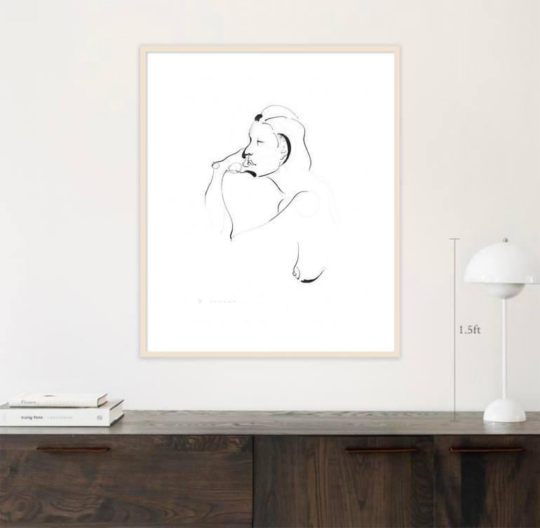 Original Figurative People Drawing by Wayne Traudt