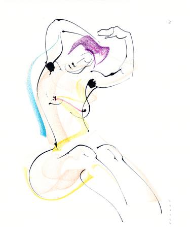 Print of Nude Drawings by Wayne Traudt