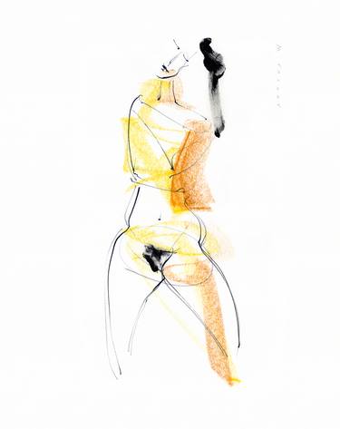 Print of Fine Art Body Drawings by Wayne Traudt