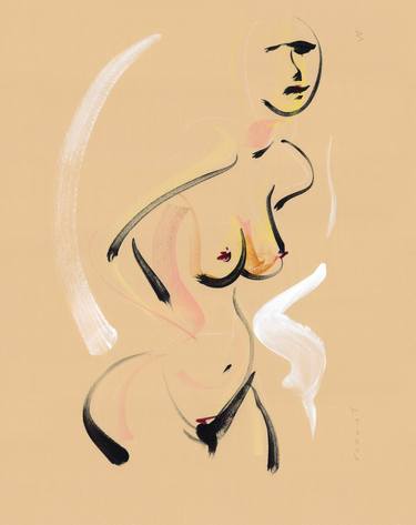 Print of Figurative Nude Paintings by Wayne Traudt