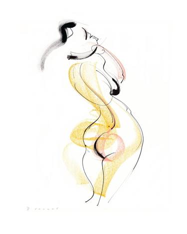 Print of Figurative Nude Drawings by Wayne Traudt