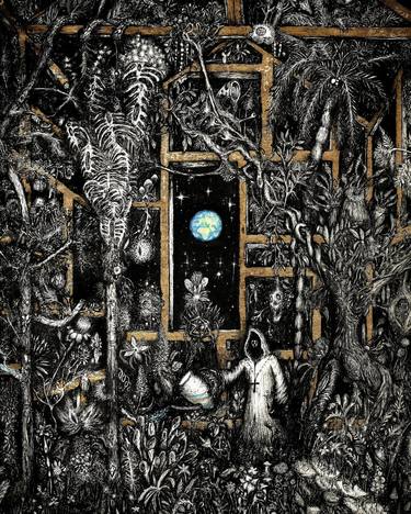 Original Surrealism Fantasy Painting by Matteo Secone